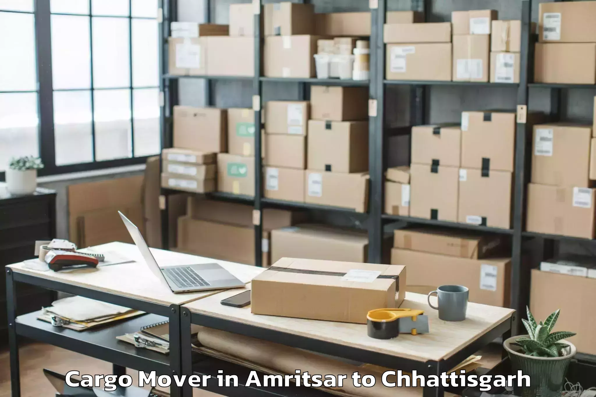 Book Amritsar to Bijapur Chhattisgarh Cargo Mover Online